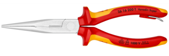 Εικόνα της Μυτοτσίμπιδο vde 1000v 200mm με ημιστρόγγυλα ράμφη και πλαγιοκόφτη Knipex