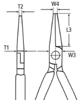 Εικόνα της Μυτοτσίμπιδο vde 1000v 200mm Knipex