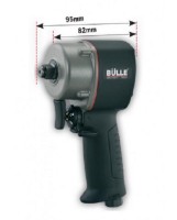 Εικόνα της Αερόκλειδο μίνι 1/2" professional (hd) διπλό σφυρί composite 69/130kgm 164lit/min Bulle