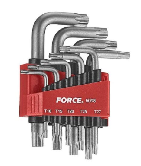 Εικόνα της Σετ άλλεν torx T10-T50 Force