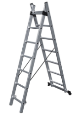 Εικόνα της Σκάλα διπλή επεκτεινόμενη 2x12 24 σκαλιά Bulle