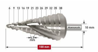 Εικόνα της Φρέζα με διαβάθμιση αέρος 6-38 mm Karnasch