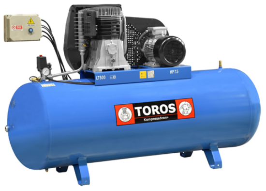 Εικόνα της Αεροσυμπιεστής με ιμάντα 500lt 7.5hp Toros