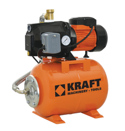 Εικόνα της Πιεστικό 750W με μαντεμένια αντλία jet & δοχείο 20 λίτρων 50m 4200lt/h 1'' Kraft