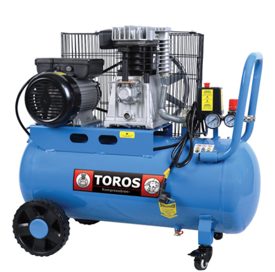 Εικόνα της Αεροσυμπιεστής επαγγελματικός με ιμάντα 50Lt 3Hp 230V Toros