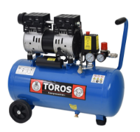 Εικόνα της Αεροσυμπιεστής μονομπλόκ oilfree χαμηλού θορύβου 24Lt 1Hp Brushless Toros