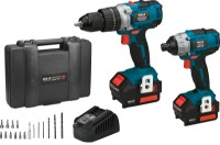 Εικόνα της Σετ κρουστικό δραπανοκατσάβιδο και παλμικό κατσαβίδι 18v 2*2Ah Bulle