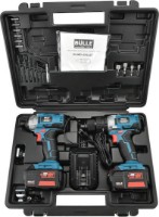 Εικόνα της Σετ κρουστικό δραπανοκατσάβιδο και παλμικό κατσαβίδι 18v 4ah Brushless Bulle