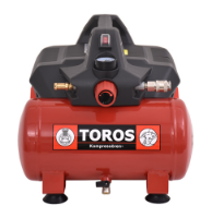 Εικόνα της Αεροσυμπιεστής μονομπλόκ oil free brushless & silent 1Hp 6Lt Toros