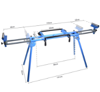 Εικόνα της Πάγκος φαλτσοπρίονου ρυθμιζόμενος με αναδιπλούμενα πόδια Bulle