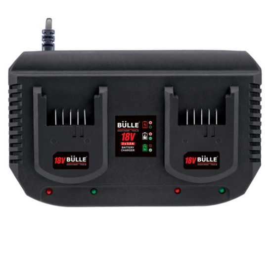 Εικόνα της Ταχυφορτιστής 2 μπαταριων 18v 3.5a Bulle