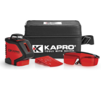 Εικόνα της Περιστροφικό 360° και γραμμικό αλφάδι laser κόκκινης δέσμης 962r Kapro