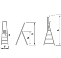 Εικόνα της Σκάλα αλουμινίου hobby xxl 7+1 Palbest