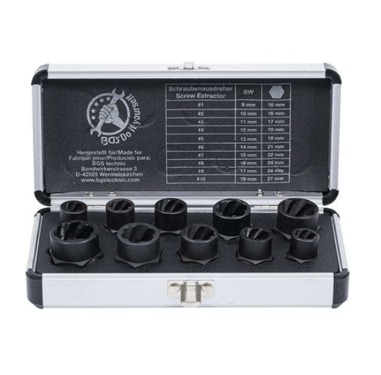 Εικόνα της Εξωλκείς χαλασμένων βιδών  9-19mm 10 τεμαχίων Bgs