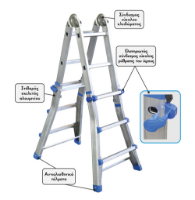 Εικόνα της Σκάλα πολυμορφική τηλεσκοπική 4x3 12 σκαλιά Bulle