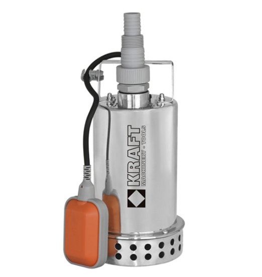 Εικόνα της Υποβρύχια αντλία ομβρίων υδάτων 750watt 8.5m 11000Lt/h 1"-1" 1/4 inox Kraft