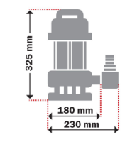 Εικόνα της Υποβρύχια αντλία 3 λειτουργιών με φλότερ 900 watt 8.9m 18000lt/h 1" & 1" 1/4'' Kraft