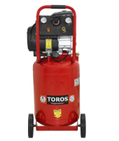 Εικόνα της Αεροσυμπιεστής μονομπλόκ λαδιού κάθετος 50lt 2.5hp Toros