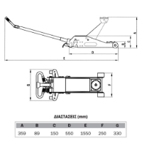 Εικόνα της Καρατσόγρυλλος χαμηλού προφίλ 2 τόνων 89mm Express