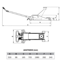 Εικόνα της Καρατσόγρυλλος χαμηλου προφιλ 3 τόνων 98mm Express