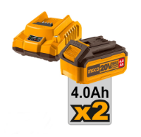 Εικόνα της Μπουλονόκλειδο Κρουστικό Μπαταρίας 20V Li-Ion 500-650Nm INGCO