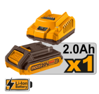 Εικόνα της Ψαλίδι Κλαδέματος Μπαταρίας 1*2.0 AH 20V Li-Ion INGCO