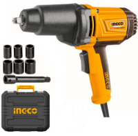 Εικόνα της Μπουλονόκλειδο 1050W Ηλεκτρικό & βαλίτσα 6 τεμ. Καρυδάκια INGCO