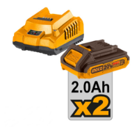 Εικόνα της Κατσαβίδι Παλμικό Μπαταρίας 20V Li-Ion 285Nm INGCO