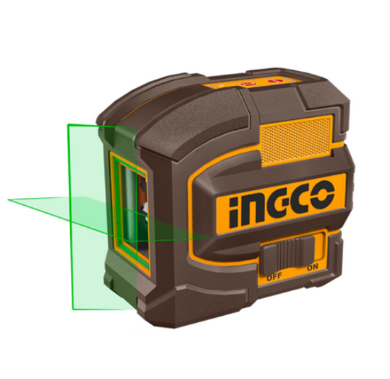 Εικόνα της Αυτοαλφαδιαζόμενο Πράσινο Laser Σταυρού 2 Ακτίνων INGCO