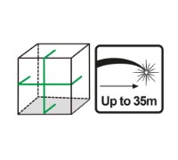 Εικόνα της Αυτοαλφαδιαζόμενο Πράσινο Laser Σταυρού 2 Ακτίνων INGCO