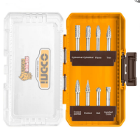 Εικόνα της Φρέζες Καρβιδίου Βολφραμίου για Μέταλλα Σετ 8 τεμ.INGCO