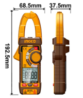 Εικόνα της Αμπεροτσιμπίδα Ψηφιακή 400A AC/DC/ True RMS/ NCV με Ακροδέκτες INGCO