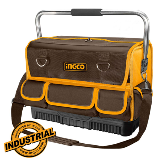 Εικόνα της Εργαλειοθήκη Τσάντα Κλειστή 16" με Ατσάλινη λαβή INGCO