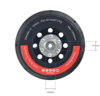 Εικόνα της Τριβείο έκκεντρο και περιστροφικό 800W 150mm Bulle