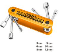 Εικόνα της Σετ Κλειδιά Καρυδάκια Σουγιάς 5-12mm 6 τεμ Ingco