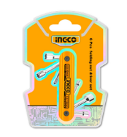 Εικόνα της Σετ Κλειδιά Καρυδάκια Σουγιάς 5-12mm 6 τεμ Ingco