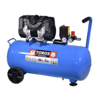 Εικόνα της Αεροσυμπιεστής oil free χαμηλού θορύβου(semi-silent) 50Lt 2Hp Toros