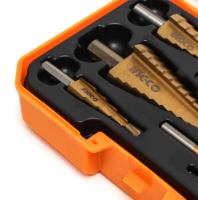 Εικόνα της Τρυπάνια Κώνικα και Φρεζοτρύπανα 4-32 mm Σετ 6 τεμ.INGCO