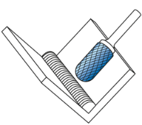 Εικόνα της Φρέζα καρβιδίου μπλε 6*18*6*50