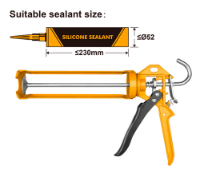 Εικόνα της Πιστόλι Σιλικόνης 9" 235mm β.τ. INGCO