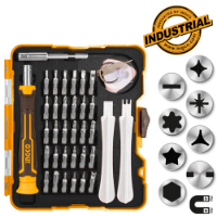 Εικόνα της Κατσαβίδι Μίνι με Μύτες Σετ 37 τεμ. INGCO