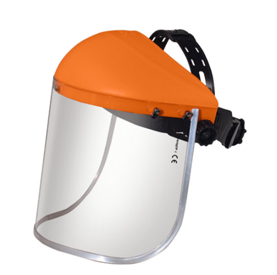 Εικόνα της Προσωπίδα προστασίας διάφανη polycarbonate ενισχυμένη Kraft