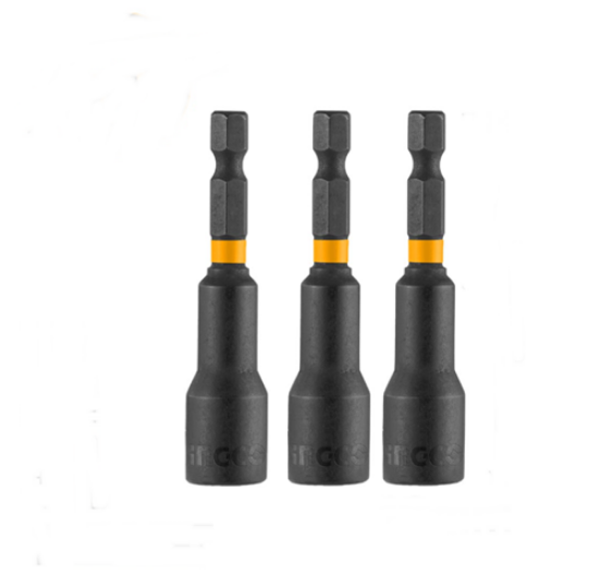 Εικόνα της Μαγνητικά Καρυδάκι 1/4" Impact-Αέρος 13mm*65mm σετ 3 τεμ INGCO