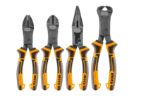 Εικόνα της Εργαλεία Χειρός Σετ 4 τεμ.(Πένσα-πλαγιοκόπτης-Μυτοτσίμπιδο- Εμπροστοκόπτης) INGCO