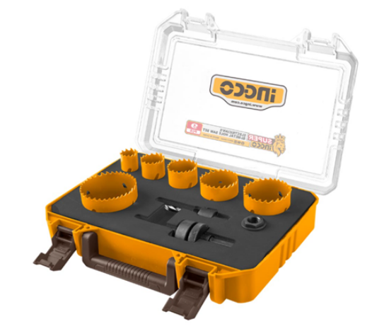 Εικόνα της Ποτηροτρύπανα Bi-Metal Σετ 9 τεμ. 22 - 64mm Ingco