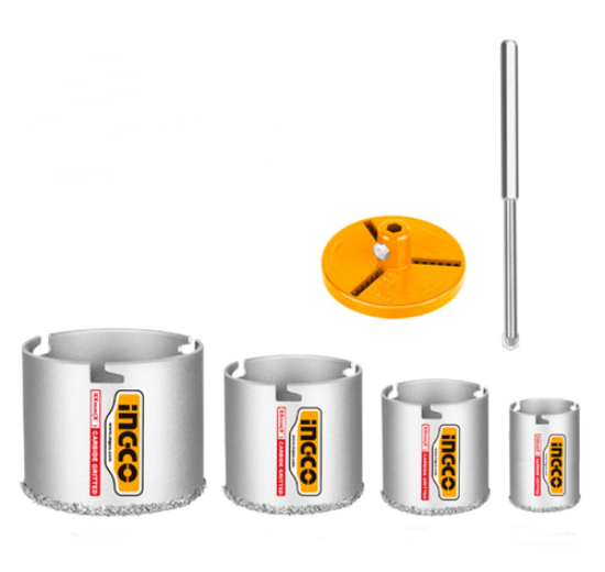 Εικόνα της Ποτηροτρύπανα Μπετού - Τούβλου Σετ 6 τεμ 33-83mm Ingco