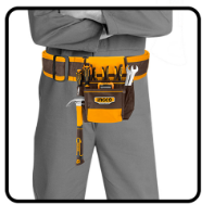 Εικόνα της Εργαλειοθήκη Ζώνης (μονή) 9+1 θήκες - Μέγιστο φορτίο 10kg Ingco