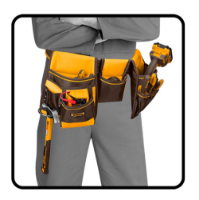 Εικόνα της Εργαλειοθήκη - Ζώνη (διπλή) 10 τσέπες-Μέγιστο φορτίο 10kg INGCO