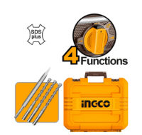 Εικόνα της Πιστολέτο Περιστροφικό Κρουστικό Σκαπτικό Μπαταρίας 20V Li-Ion 2.5J Φ26mm +Ταχυτσόκ Ingco