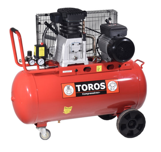 Εικόνα της Αεροσυμπιεστής με ιμάντα 90lit 3Hp 230v Toros